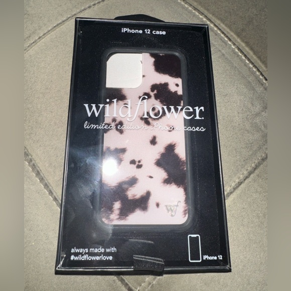Wildflowers Other - iPhone 12 Mini Phone Case - Wildflower - Cow Print- Brand New